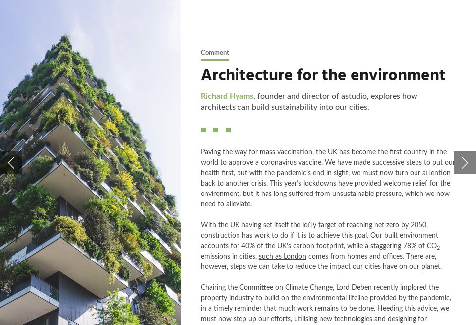 How does sustainability impact architecture?