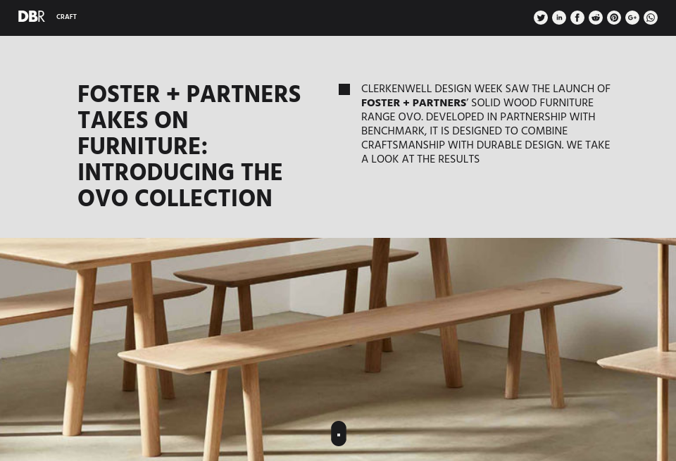 Foster Partners Takes On Furniture Introducing The Ovo Collection Design Build Review Issue 44 June 2018