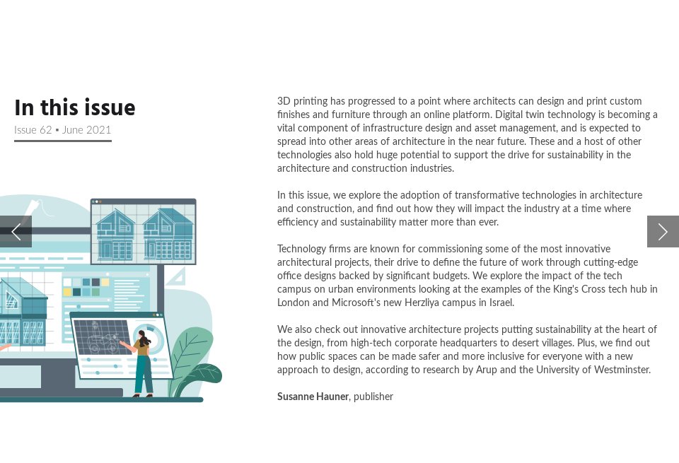 In this issue - Design & Build Review | Issue 62 | June 2021